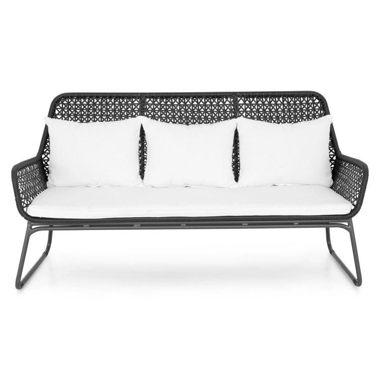 Bay Isle Home Ritch 165Cm Wide Outdoor Garden Sofa with Cushions Wayfair.co.uk